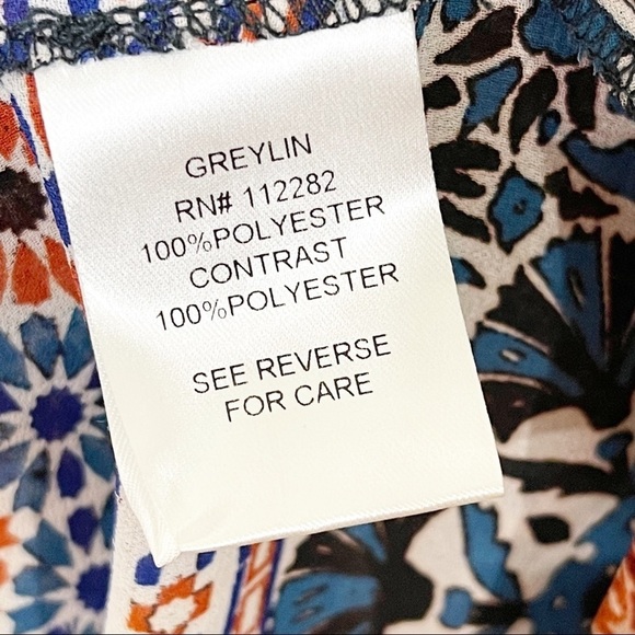 Greylin Revolve Floral Lace Up Ruffle Tank Top - Picture 4 of 6